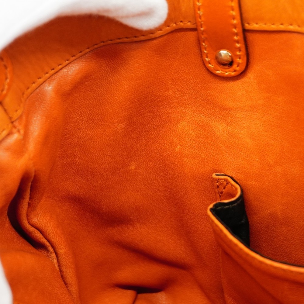 Gucci Python Leather Tote Bag Orange - image 8